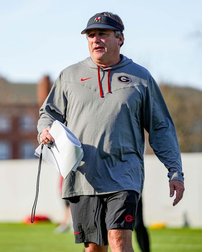 Head coach Kirby Smart